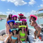 a group of people on a boat